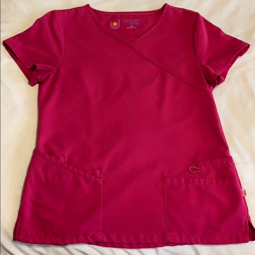 Pink scrub top